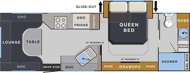 Palazzo Series 1 Slideout floorplan