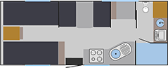 Balistic Single Beds Layout