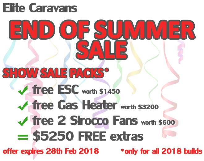Melbourne Elite Caravans Summer Sale