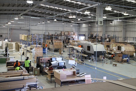 Elite Caravans Factory